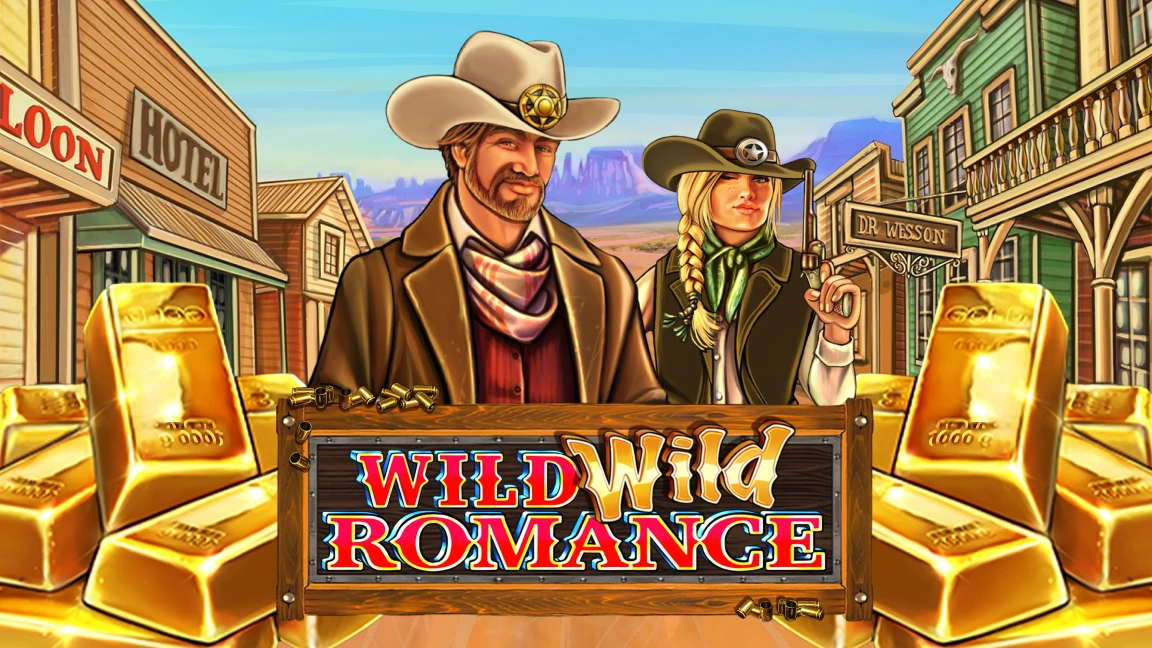 The promotional header for Wild Wild Romance, an online slot game on Betty.ca.