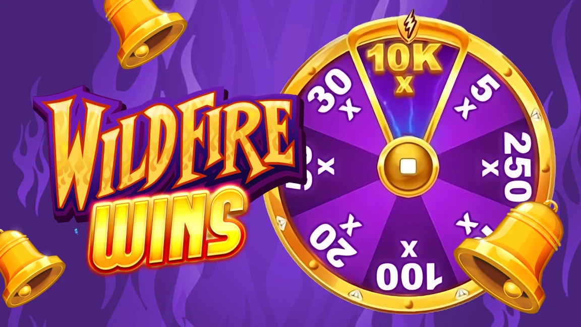 The promotional header for Wildfire Wins, an online slot game on Betty.ca.