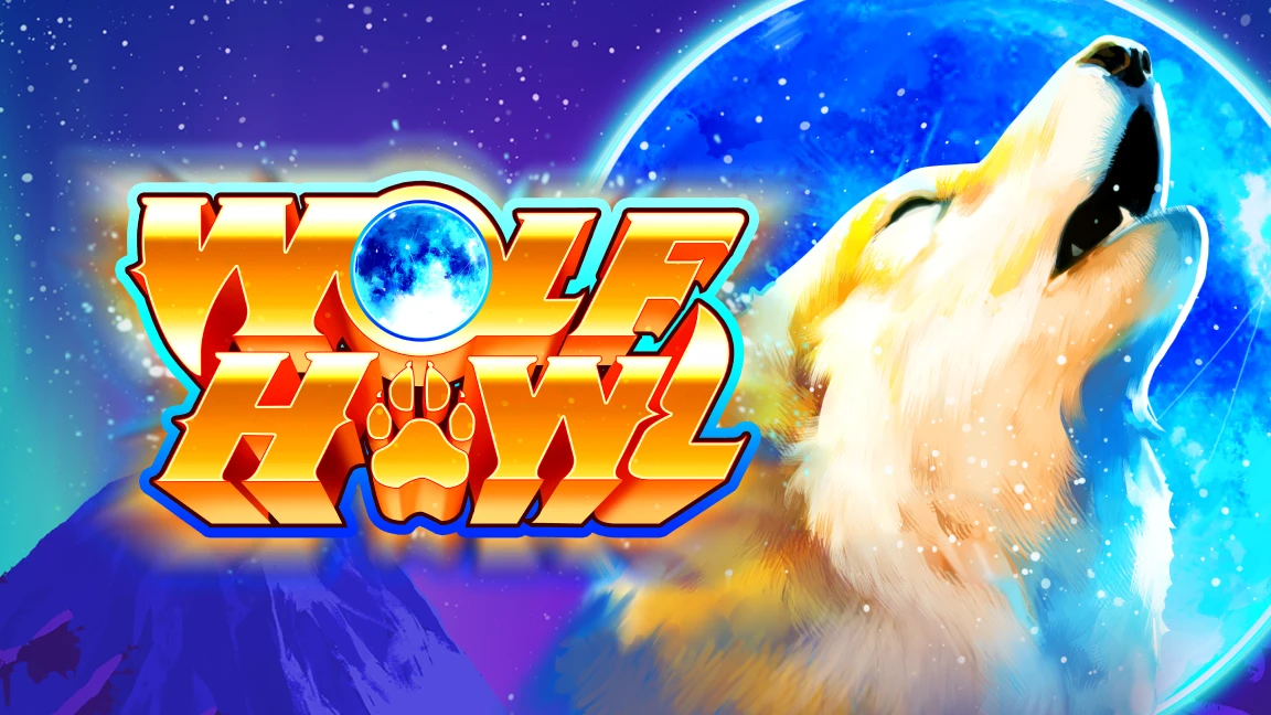The promotional header for Wolf Howl, an online slot game on Betty.ca.