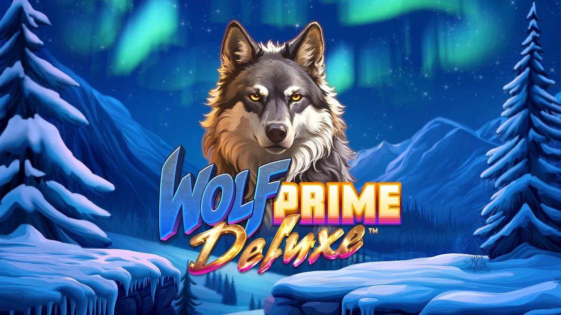 The promotional header for Wolf Prime Deluxe™, an online slot game on Betty.ca.