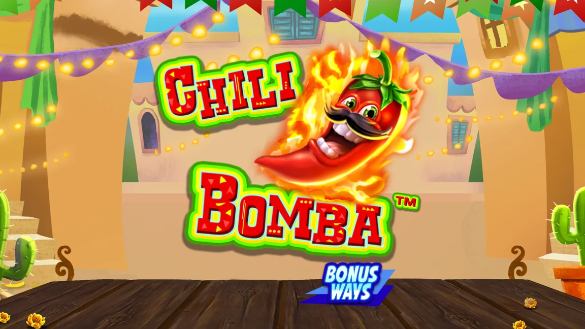 The promotional header for Chili Bomba, an online slot game on Betty.ca.