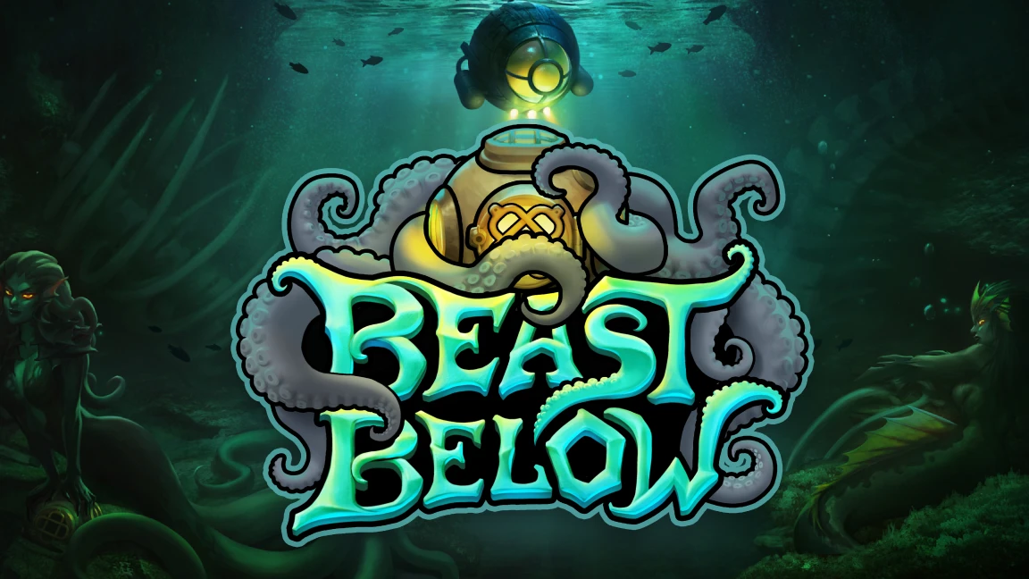 The promotional header for Beast Below, an online slot game on Betty.ca.