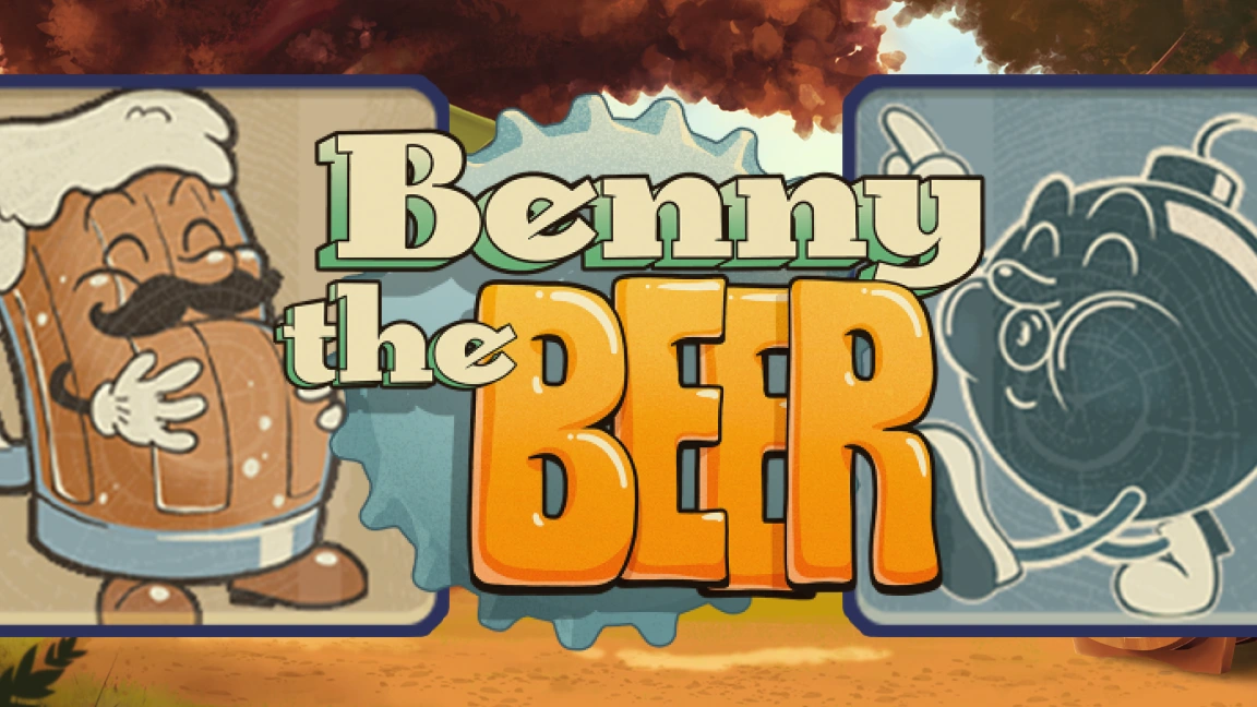The promotional header for Benny the Beer, an online slot game on Betty.ca.