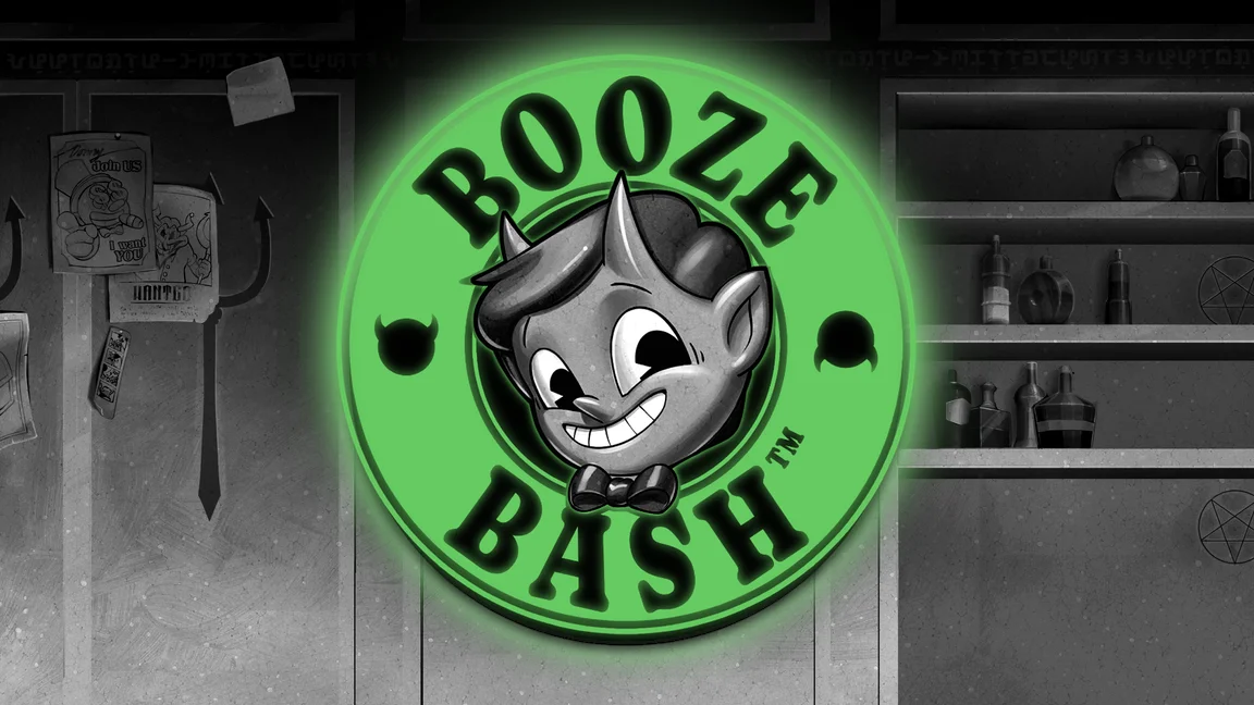 The promotional header for Booze Bash, an online slot game on Betty.ca.