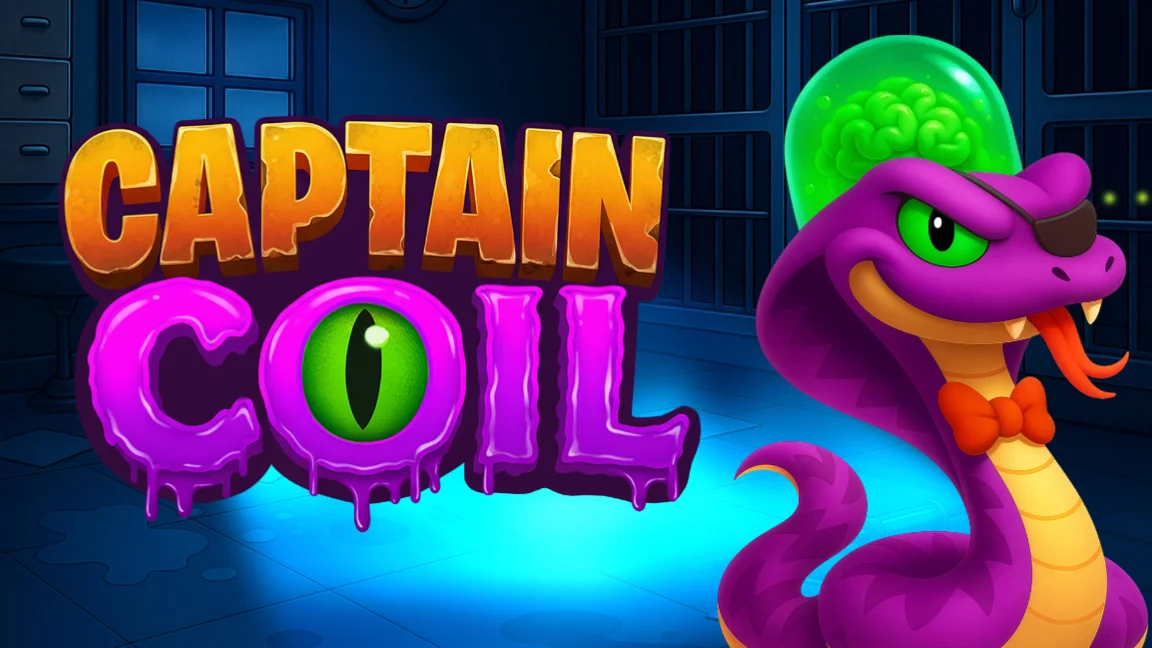 The promotional header for Captain Coil, an online slot game on Betty.ca.