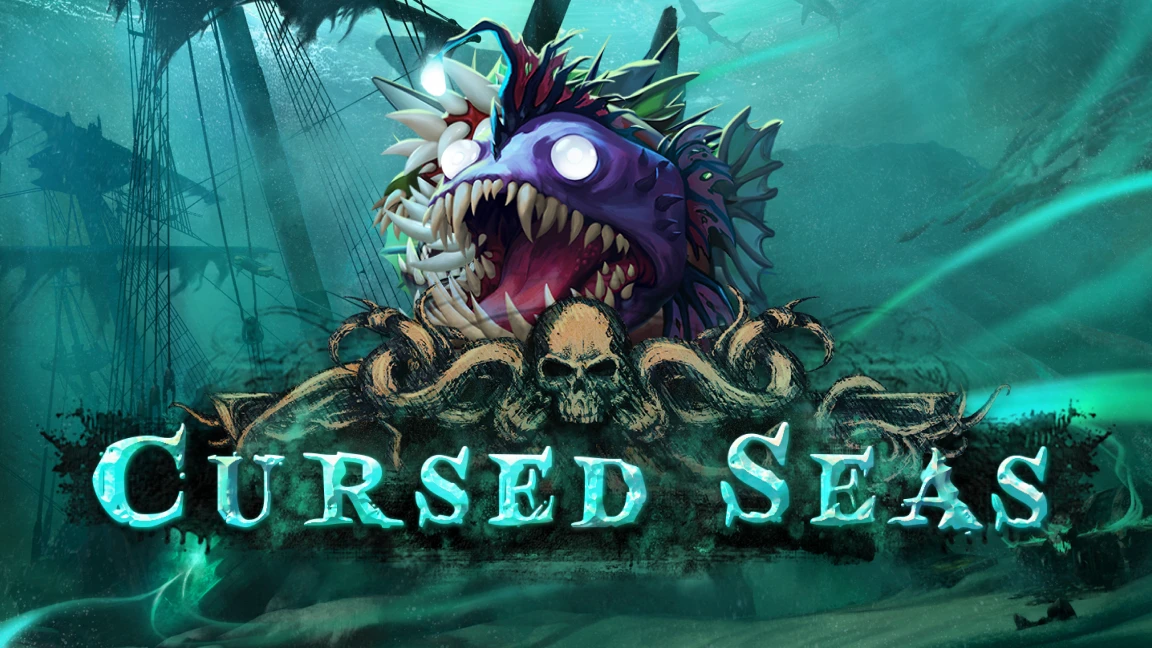 The promotional header for Cursed Seas, an online slot game on Betty.ca.