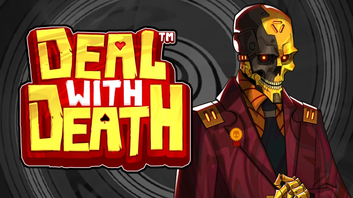 The promotional header for Deal With Death, an online slot game on Betty.ca.