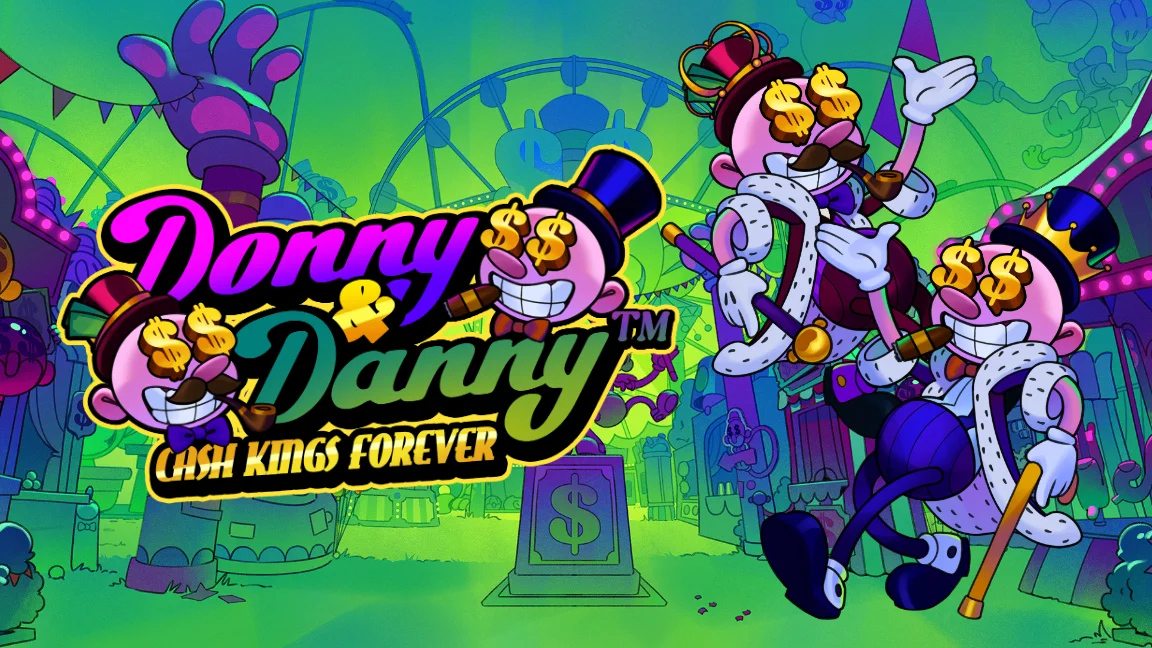 The promotional header for Donny & Danny, an online slot game on Betty.ca.