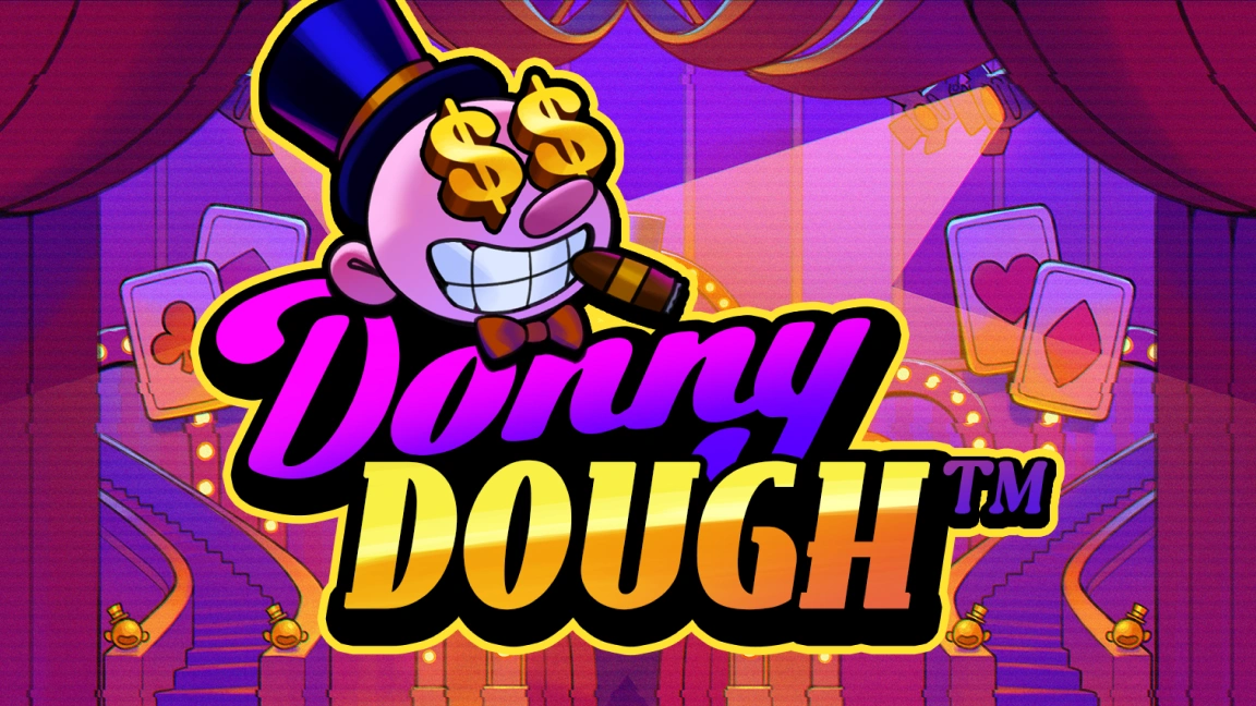 The promotional header for Donny Dough, an online slot game on Betty.ca.