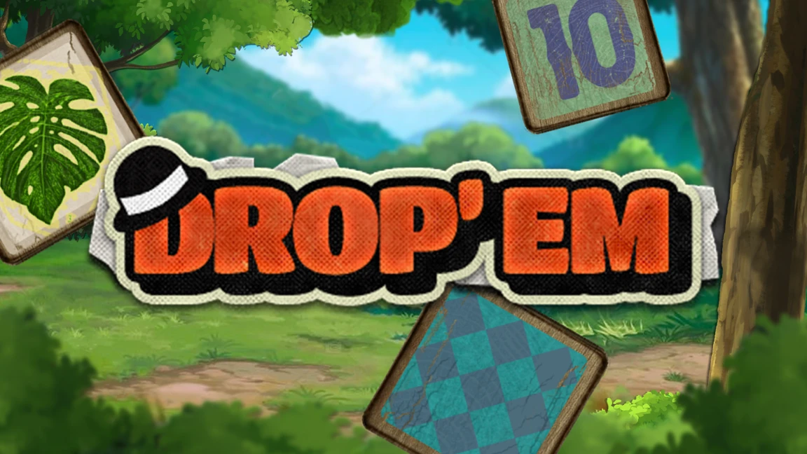 The promotional header for Drop'em, an online slot game on Betty.ca.