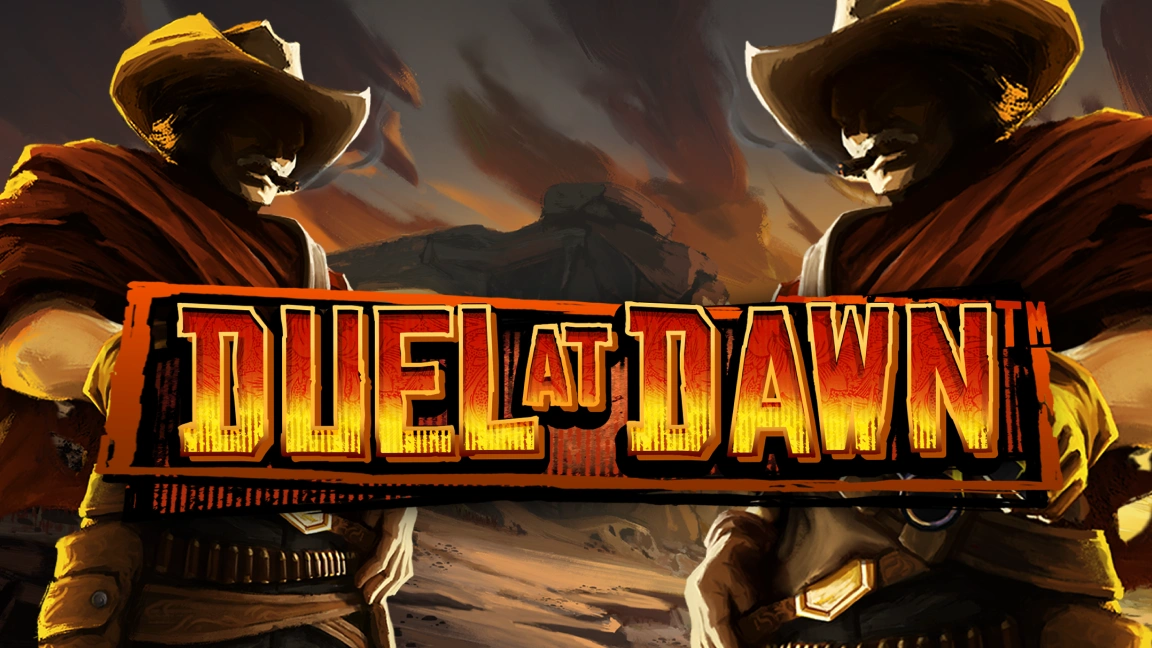 The promotional header for Duel at Dawn™, an online slot game on Betty.ca.