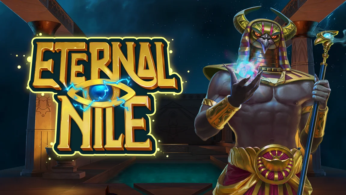 The promotional header for Eternal Nile, an online slot game on Betty.ca.