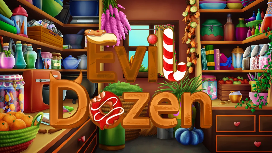 The promotional header for Evil Dozen, an online slot game on Betty.ca.