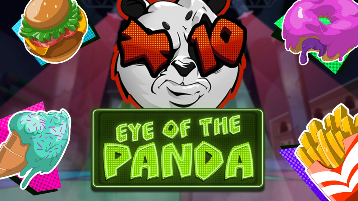 The promotional header for Eye of the Panda, an online slot game on Betty.ca.