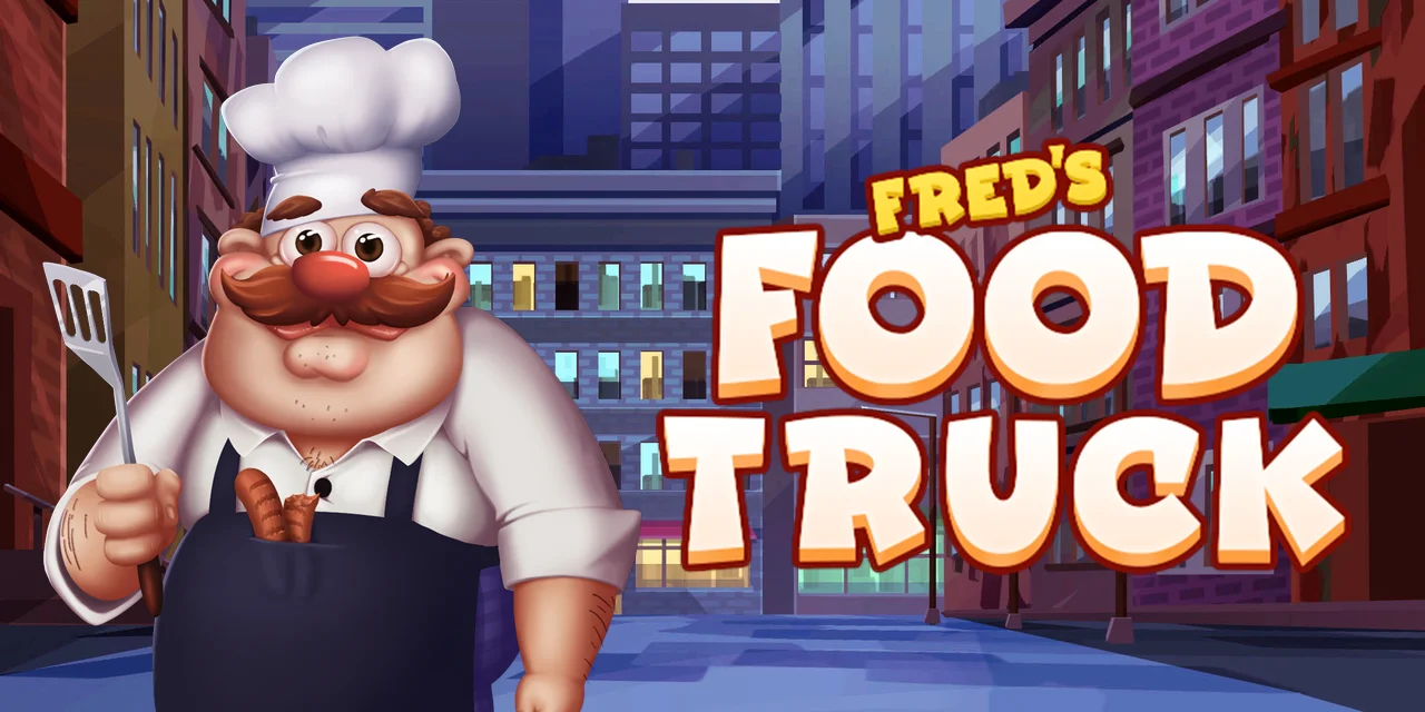 The promotional header for Fred’s Foodtruck, an online slot game on Betty.ca.