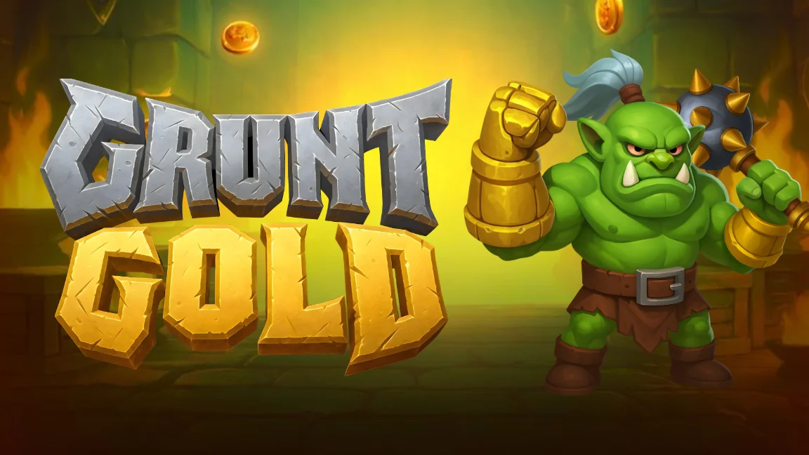 The promotional header for Grunt Gold, an online slot game on Betty.ca.