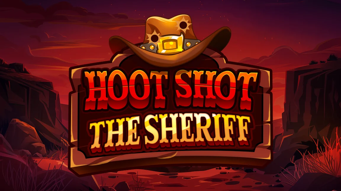 The promotional header for Hoot Shot The Sheriff, an online slot game on Betty.ca.