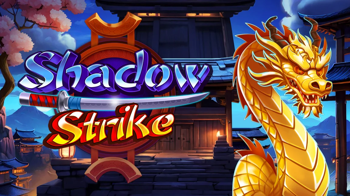 The promotional header for Shadow Strike, an online slot game on Betty.ca.