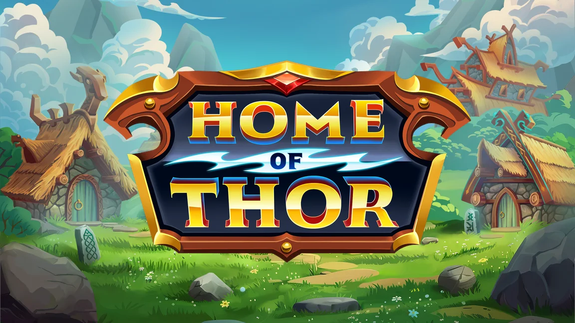The promotional header for Home of Thor, an online slot game on Betty.ca.
