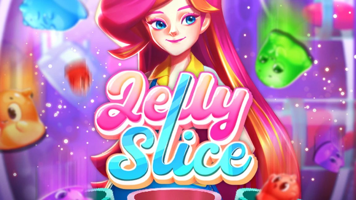 The promotional header for Jelly Slice, an online slot game on Betty.ca.