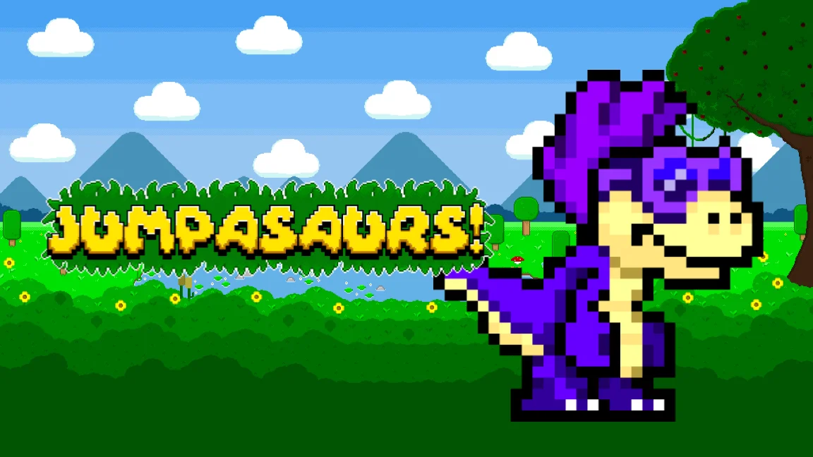 The promotional header for Jumpasaurs, an online slot game on Betty.ca.