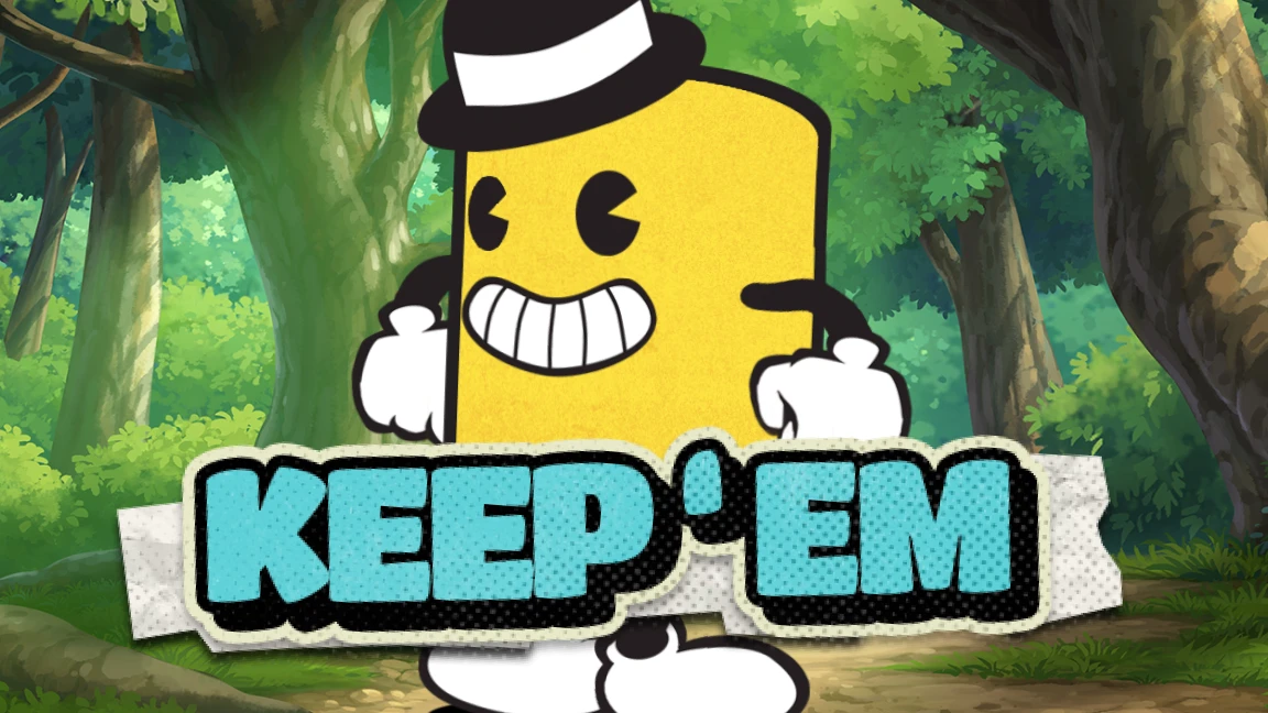 The promotional header for Keep’em, an online slot game on Betty.ca.