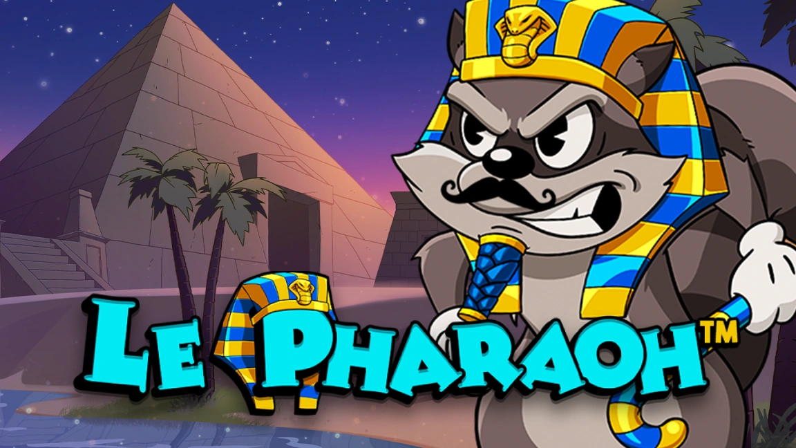 The promotional header for Le Pharaoh, an online slot game on Betty.ca.
