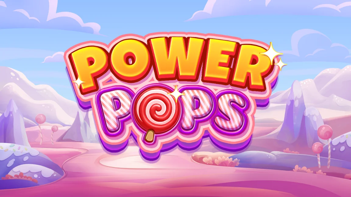 The promotional header for Power Pops, an online slot game on Betty.ca.