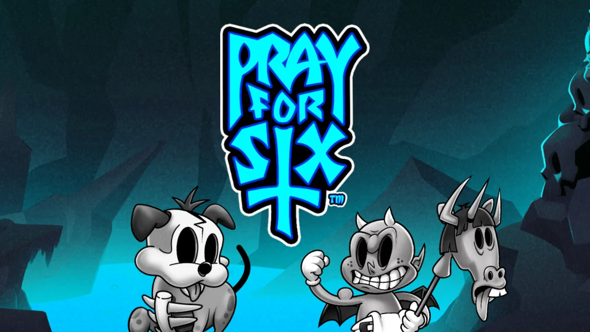 The promotional header for Pray For Six, an online slot game on Betty.ca.