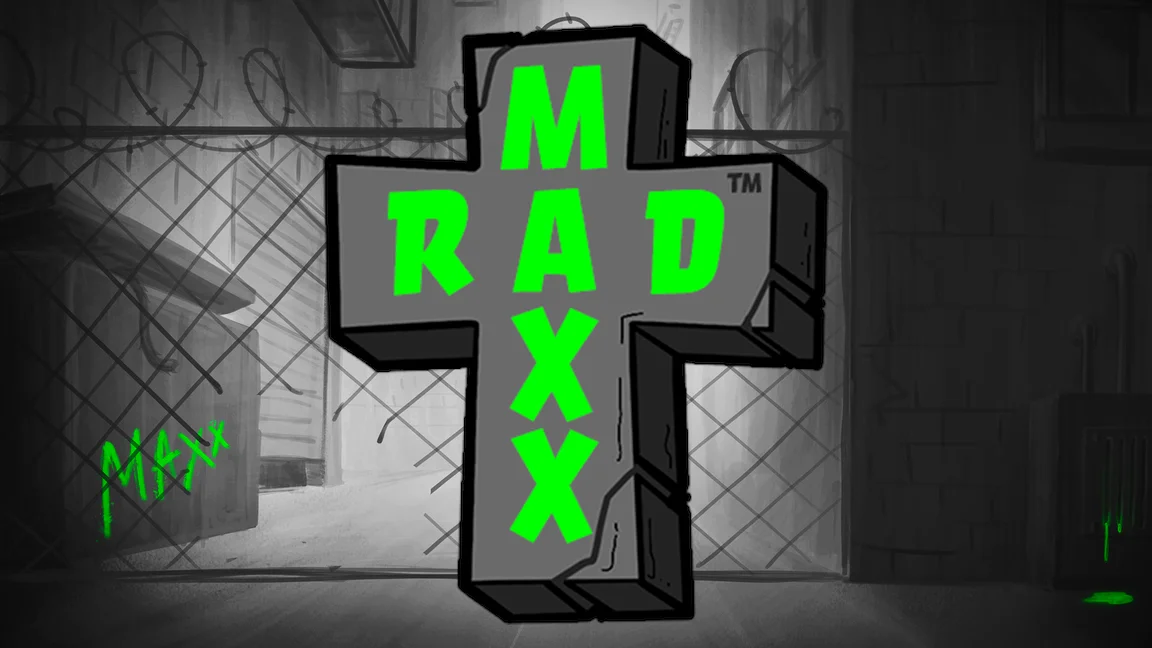 The promotional header for Rad Maxx, an online slot game on Betty.ca.