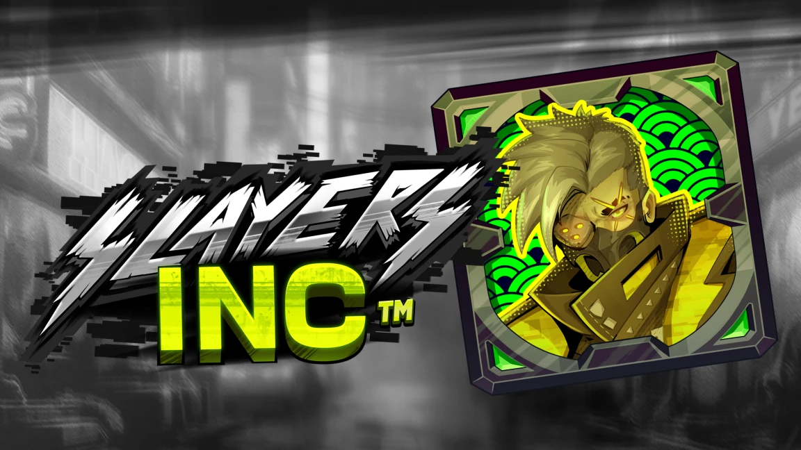 The promotional header for Slayers Inc, an online slot game on Betty.ca.