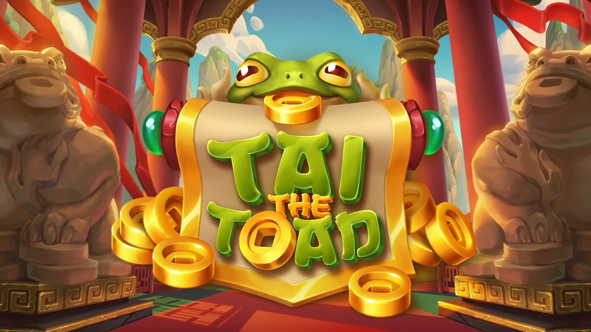 The promotional header for Tai The Toad, an online slot game on Betty.ca.