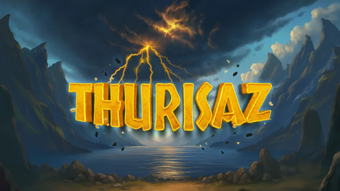 The promotional header for Thurisaz, an online slot game on Betty.ca.