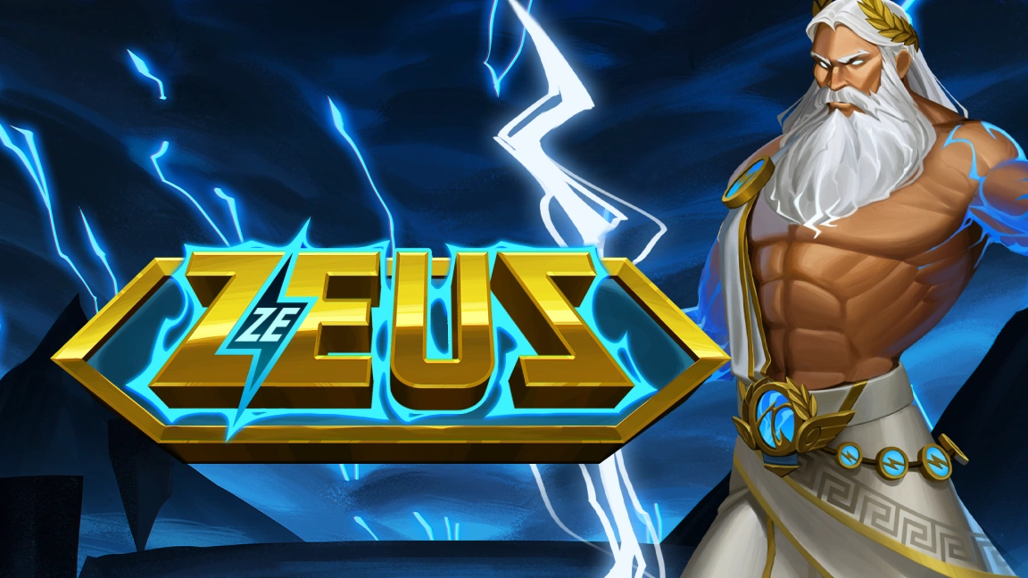 The promotional header for Ze Zeus, an online slot game on Betty.ca.