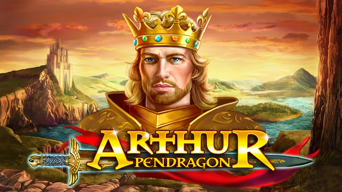 The promotional header for Arthur Pendragon, an online slot game on Betty.ca.
