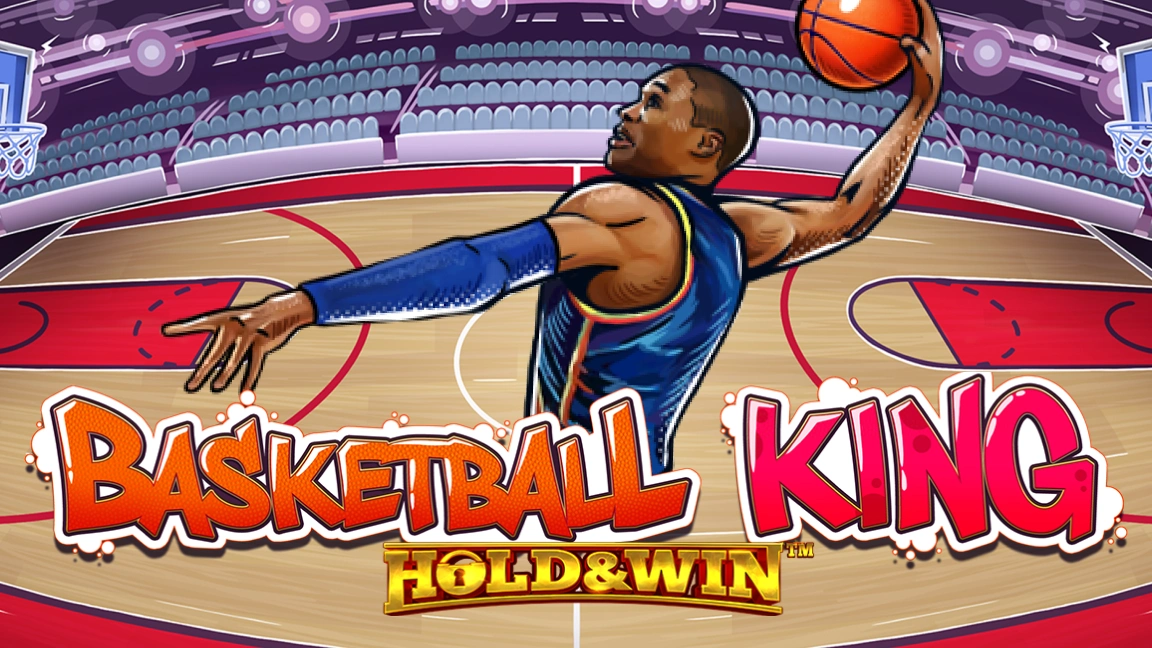 The promotional header for Basketball King: Hold & Win, an online slot game on Betty.ca.