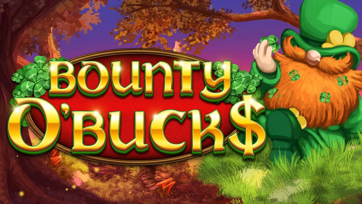 The promotional header for Bounty O'Bucks, an online slot game on Betty.ca.
