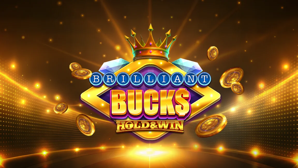 The promotional header for Brilliant Bucks Hold & Win, an online slot game on Betty.ca.