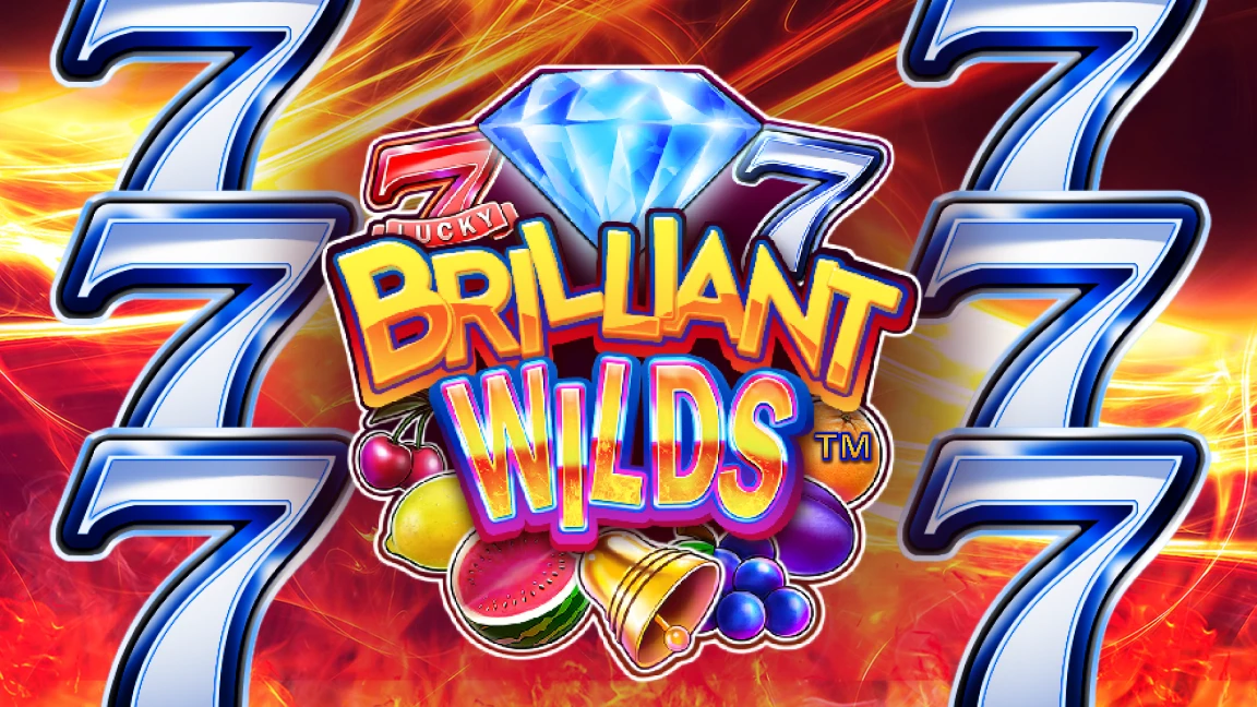 The promotional header for Brilliant Wilds, an online slot game on Betty.ca.