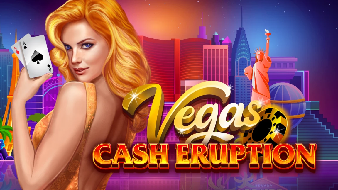 The promotional header for Cash Eruption Vegas, an online slot game on Betty.ca.