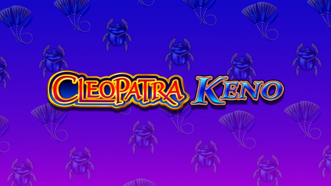 The promotional header for Cleopatra Keno, an online slot game on Betty.ca.
