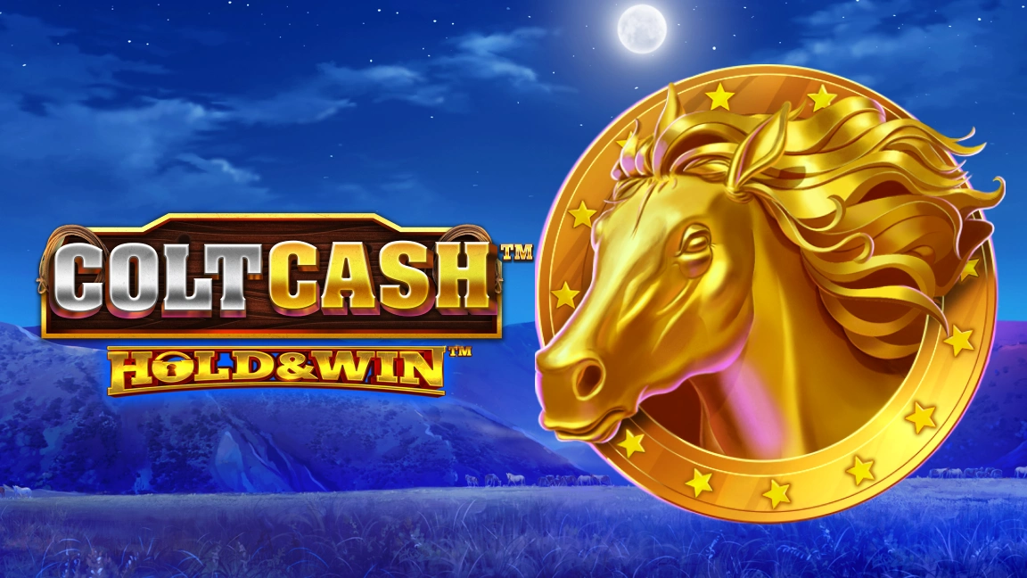 The promotional header for Colt Cash: Hold & Win, an online slot game on Betty.ca.