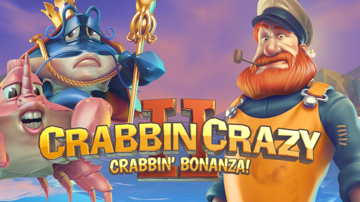 The promotional header for Crabbin' Crazy 2, an online slot game on Betty.ca.