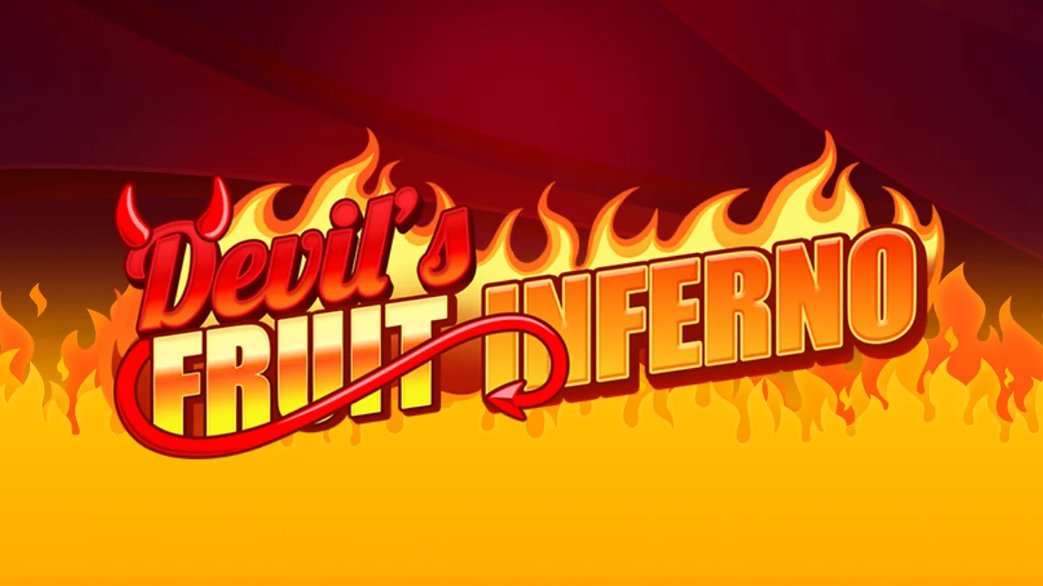 The promotional header for Devil's Fruit Inferno, an online slot game on Betty.ca.