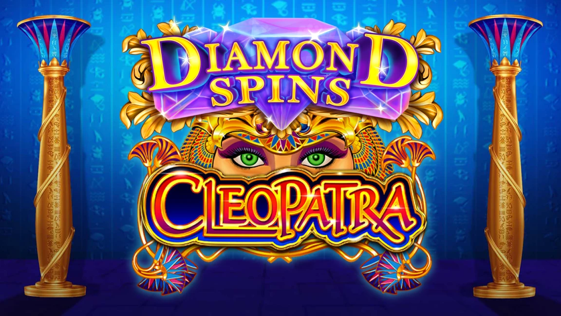 The promotional header for Diamond Spins Cleopatra, an online slot game on Betty.ca.
