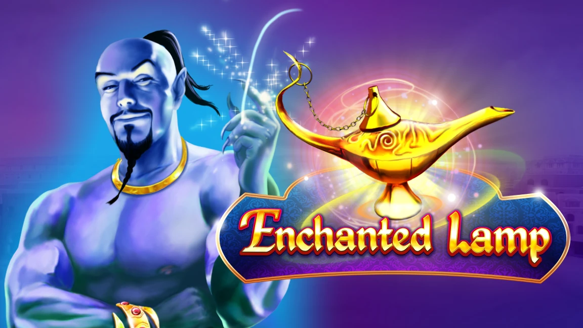 The promotional header for Enchanted Lamp, an online slot game on Betty.ca.