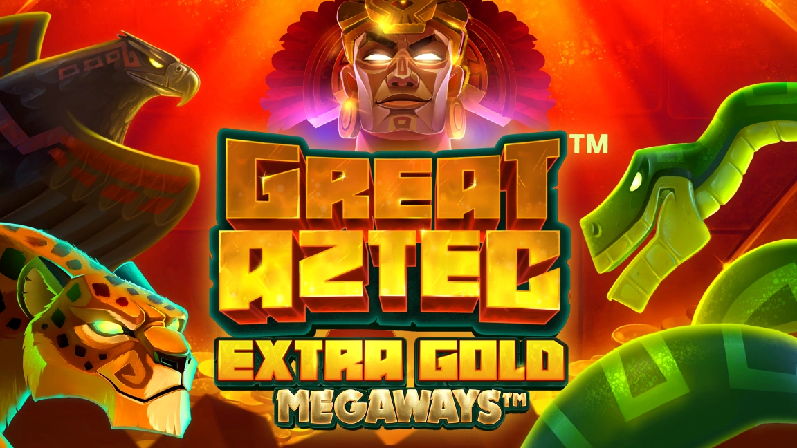 The promotional header for Great Aztec Extra Gold Megaways, an online slot game on Betty.ca.