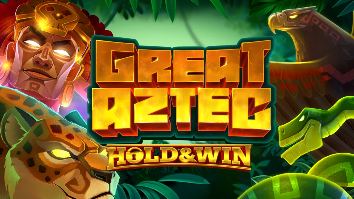 The promotional header for Great Aztec Hold & Win, an online slot game on Betty.ca.
