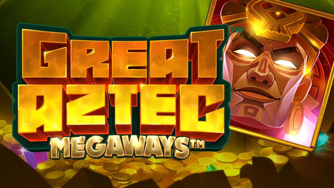 The promotional header for Great Aztec Megaways, an online slot game on Betty.ca.