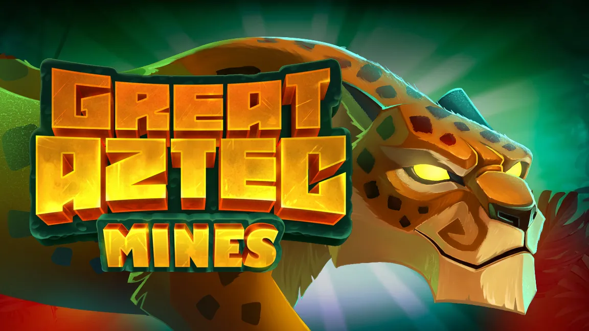 The promotional header for Great Aztec Mines, an online slot game on Betty.ca.